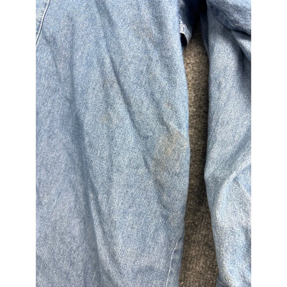 Vintage Hunters Run Blouse Women's CO Blue Denim Long Sleeve Button Embellished - Picture 8 of 8